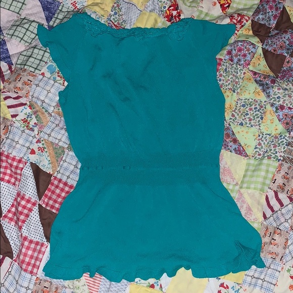 Turquoise blouse - Picture 3 of 3